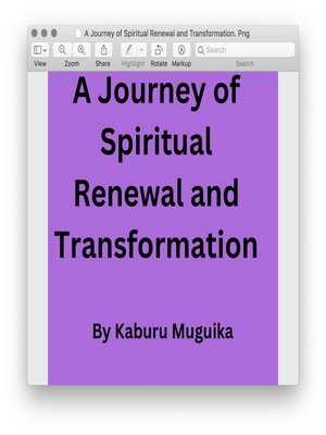 cover image of A Journey of Spiritual Renewal and Transformation